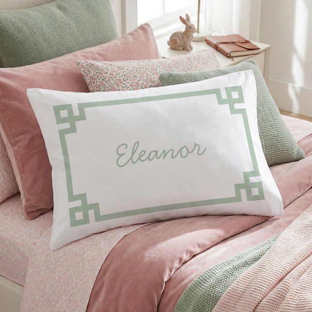 Cojín Funda de almohada estándar con monograma de clave  (Subido por el creador)