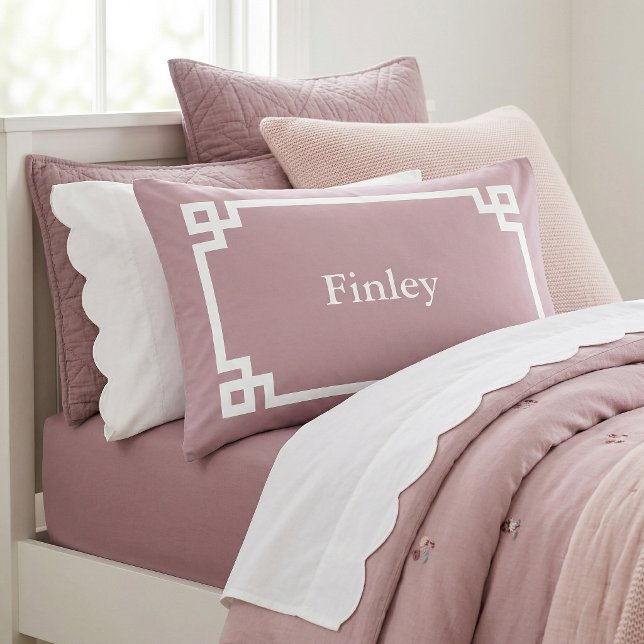 Cojín Funda de almohada estándar con monograma de clave  (Subido por el creador)