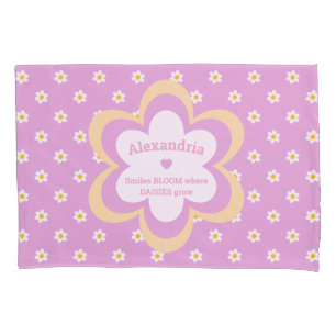 Cojín Funda de almohada estándar de margaritas encadenad