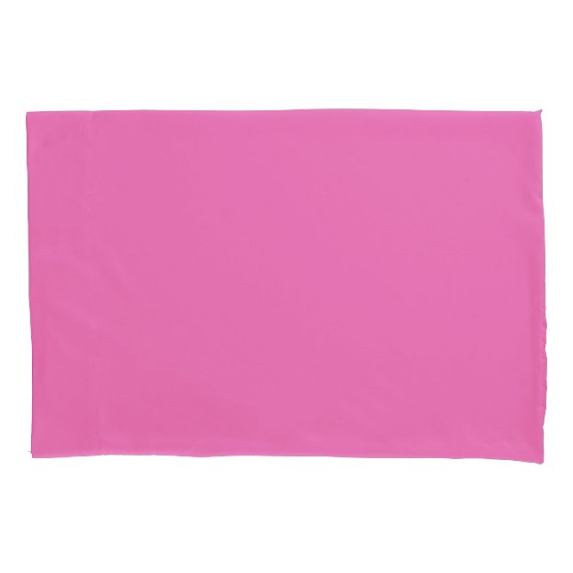 Cojín Funda de Almohada Estándar Sencilla Rosa Persa (Anverso)