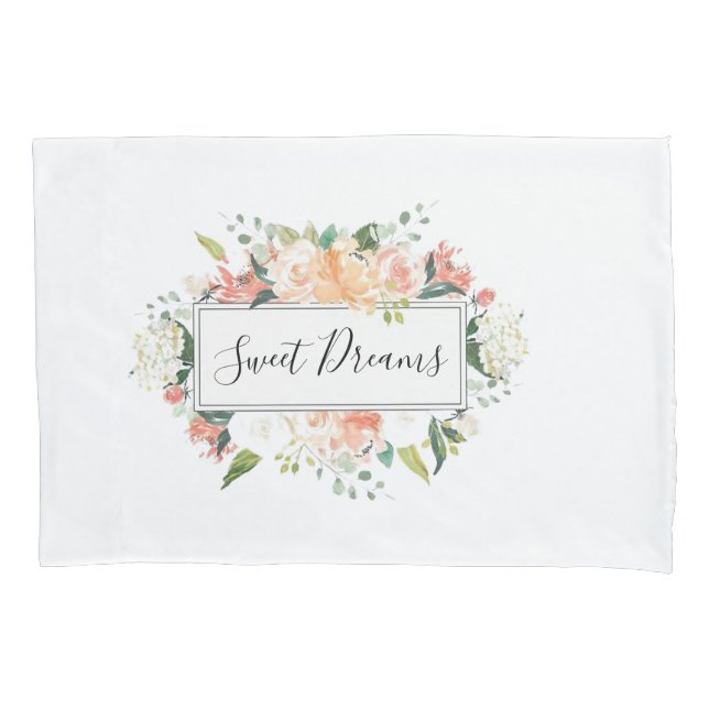 Cojín Funda de almohada Floral (Anverso)