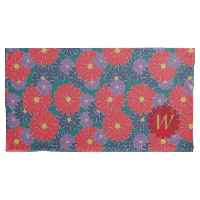 Cojín Funda de almohada floral de caída con Splashy (Anverso)