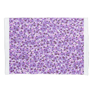 Cojín Funda de almohada floral texturizada de lavanda