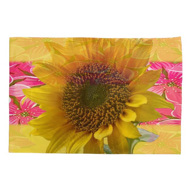Cojín Funda de almohada girasol (Reverso)