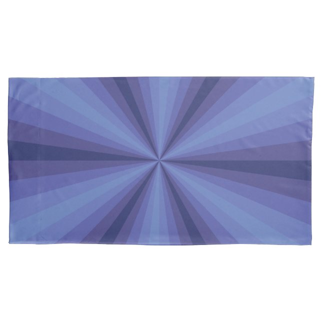 Cojín Funda de Almohada Ilusión Óptica Azul (Anverso)