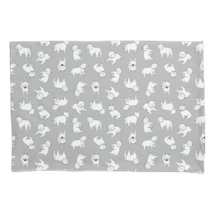 Cojín Funda de almohada juguetona de Westies