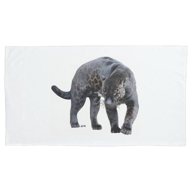 Cojín funda de almohada king Jaguar Diablo (Anverso)