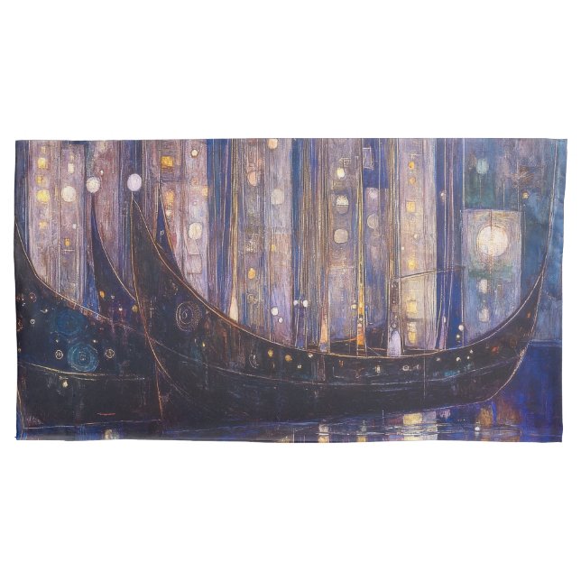 Cojín Funda de Almohada King Sencilla Art Nouveau (Anverso)