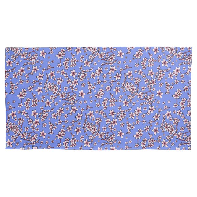 Cojín Funda de almohada KiniArt Cherry Blossoms (Anverso-izquierdo)