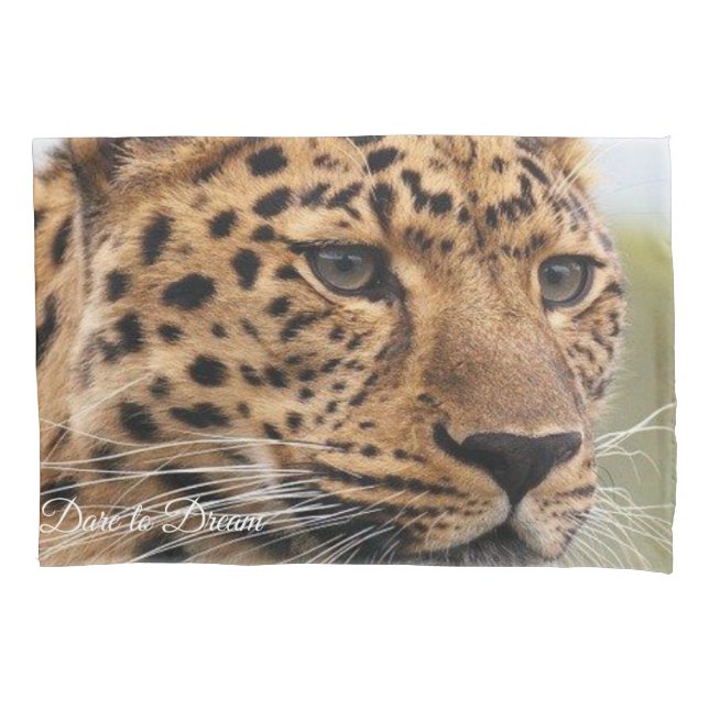 Cojín Funda de almohada leopardo (Anverso)