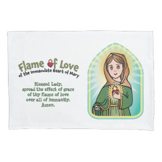 Cojín Funda de almohada Llama de Amor para Niños