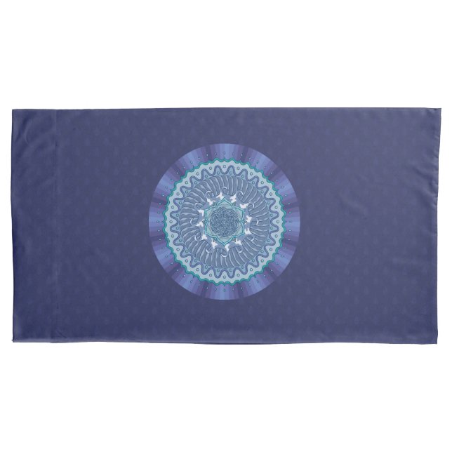 Cojín Funda de Almohada Mandala de Agua (Anverso)
