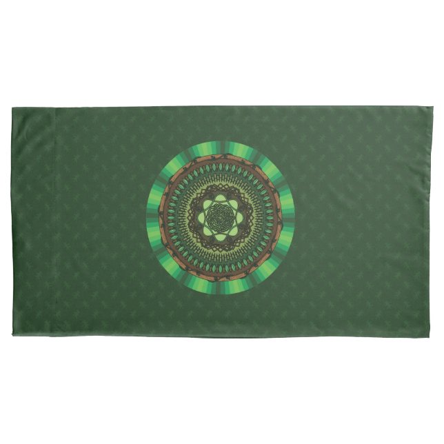Cojín Funda de Almohada Mandala de la Tierra (Anverso)