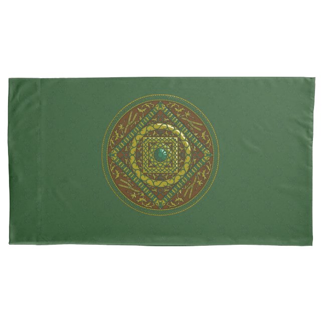 Cojín Funda de almohada Mandala de Tauro (Anverso)