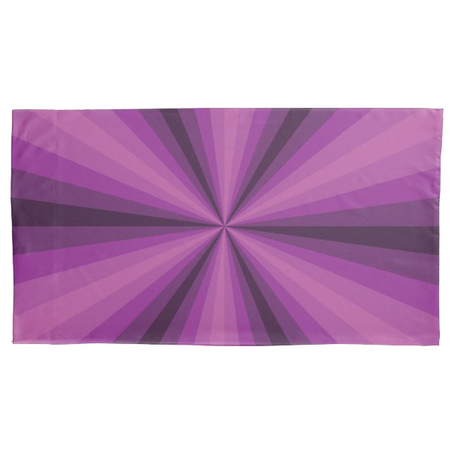 Cojín Funda de Almohada Morada Ilusión Óptica (Anverso)