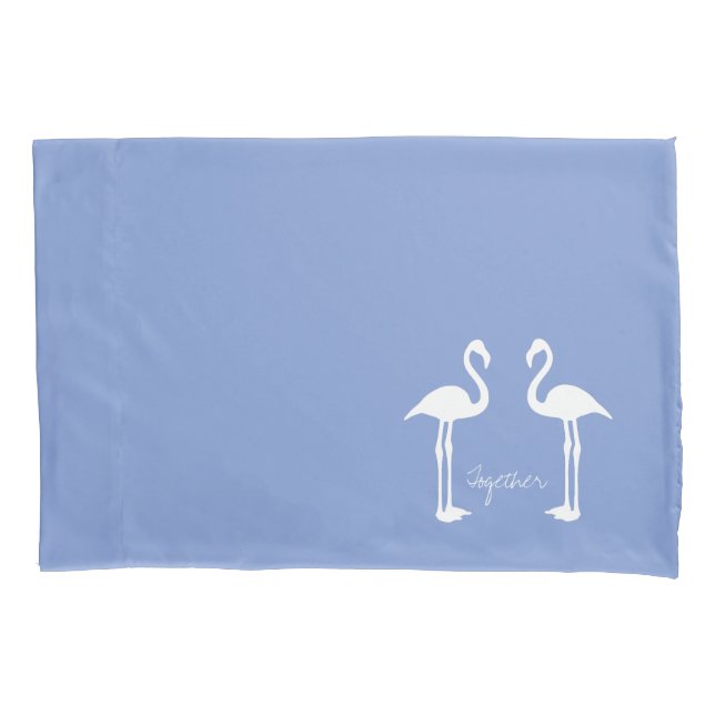 Cojín Funda de Almohada Pareja Flamenco Juntos (Anverso)