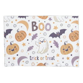 Cojín Funda de almohada pastel de Halloween adorable