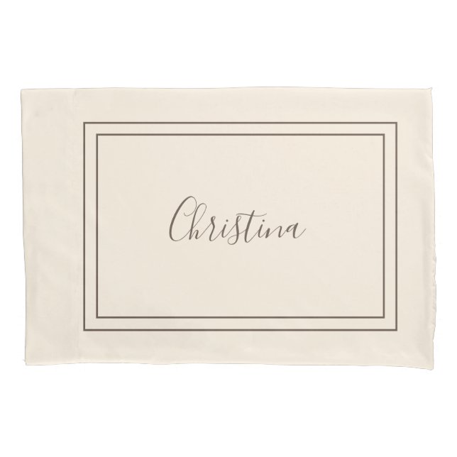 Cojín Funda de almohada personalizada (Anverso)