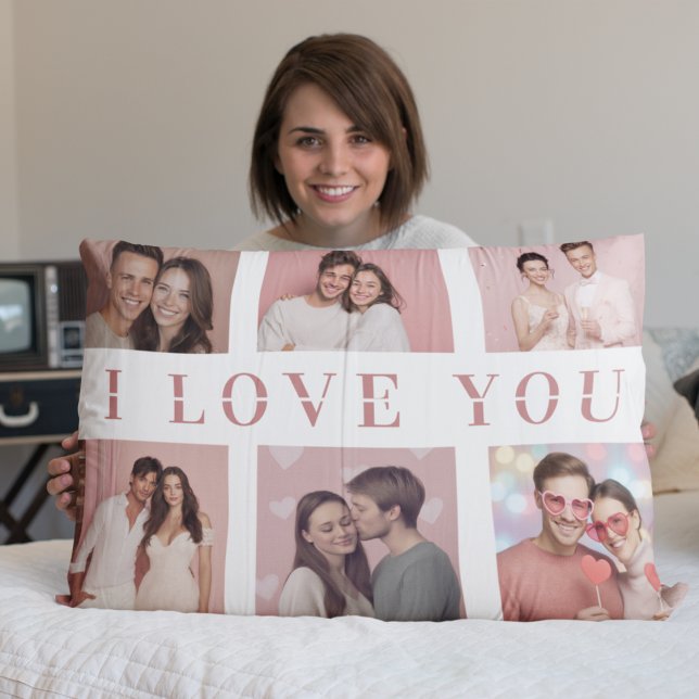 Cojín Funda de Almohada Personalizada con Fotos de Parej (Subido por el creador)