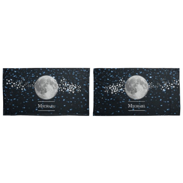 Cojín Funda de almohada personalizada lunar (Anverso - Set)