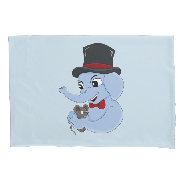 Cojín Funda de almohada personalizado elefante lindo (Anverso)
