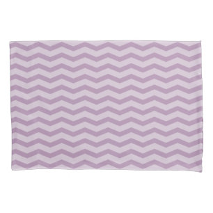 Cojín Funda de almohada púrpura del modelo de zigzag de