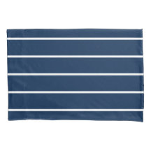 Funda de Almohada Rayas Azul Oscuro Mariner