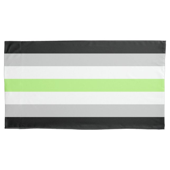 Cojín Funda de almohada real bandera agénero (Anverso)