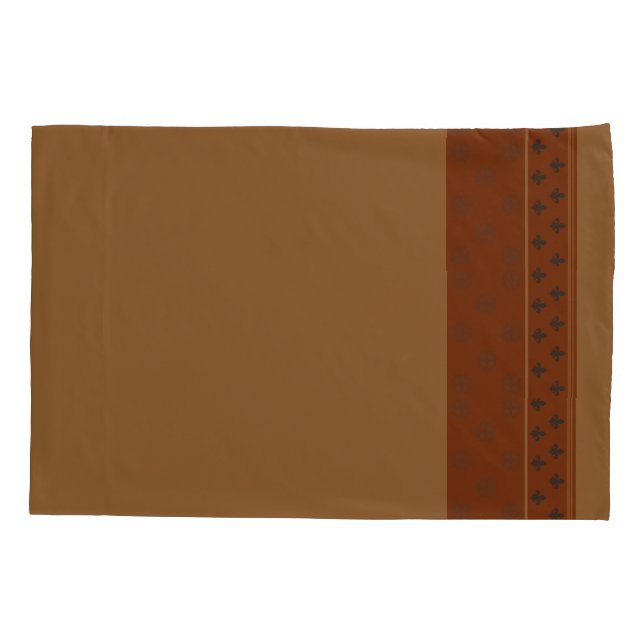 Cojín Funda de almohada reversible de doble Naranja (Reverso)