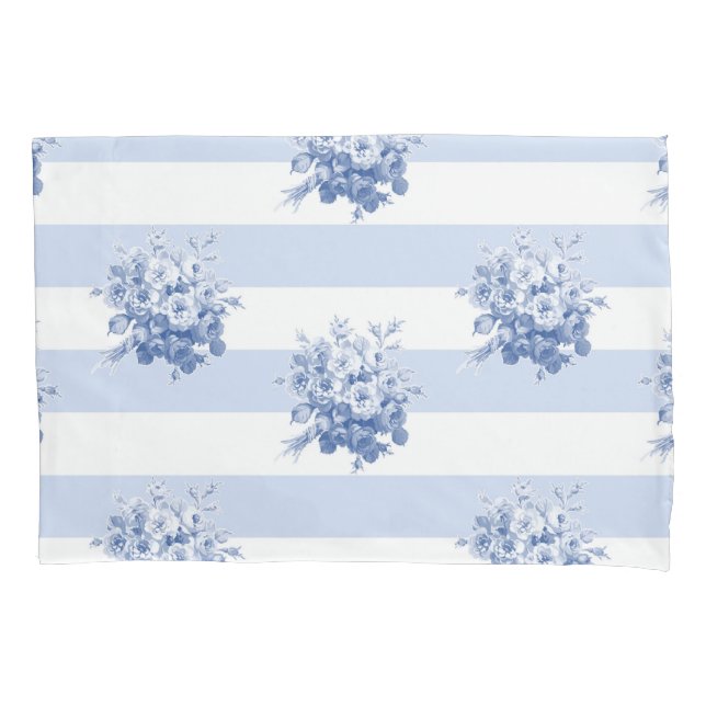 Cojín Funda de almohada subió del estándar del arándano (Anverso-izquierdo)