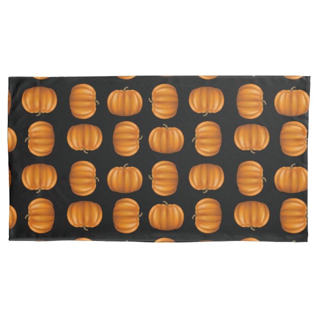 Cojín Funda de almohada tamaño king de calabazas (Anverso-izquierdo)