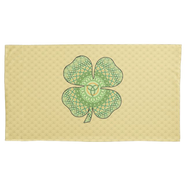 Cojín Funda de Almohada Trébol Celta (Anverso)
