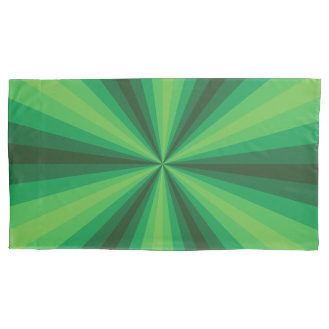 Cojín Funda de almohada verde de ilusión óptica (Anverso)