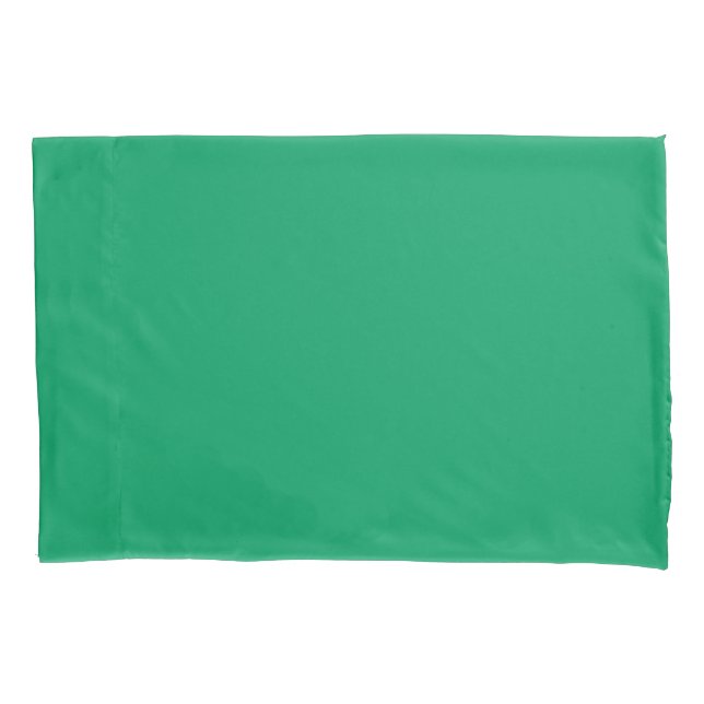 Cojín Funda de almohada verde trébol (Anverso)