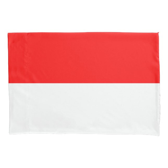Cojín Funda de almohadas de la bandera indonesia (Indone (Anverso-izquierdo)