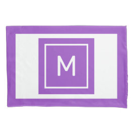 Cojín Funda de almohadas de monograma y nombre del perso