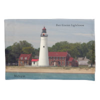 Funda de almohadas del faro Fort Gratiot