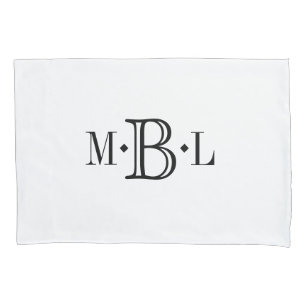 Cojín Funda de almohadas del Personalizado de monograma