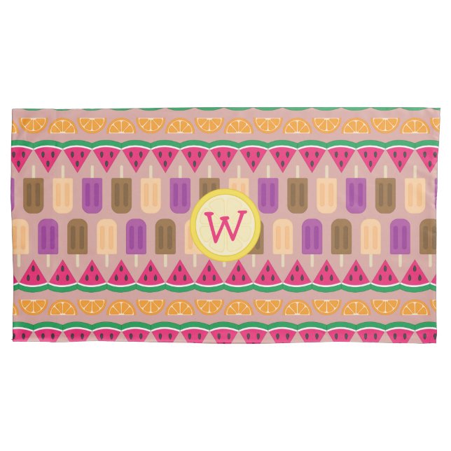 Cojín Funda de almohadas dulces de verano (Anverso)