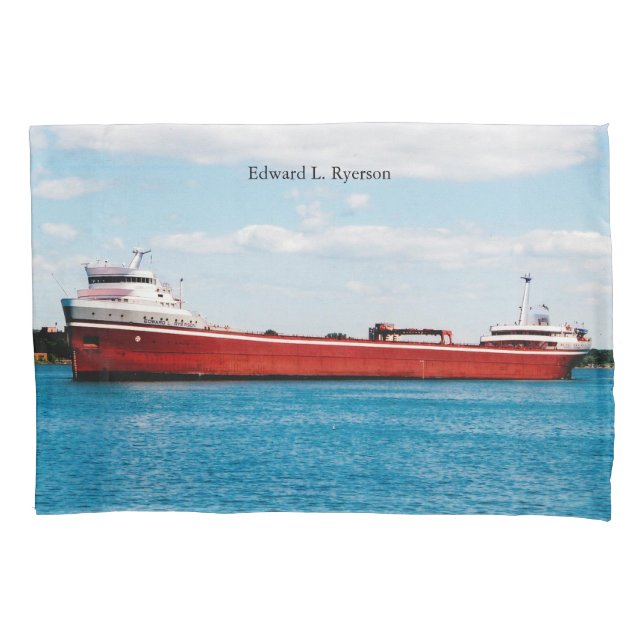Cojín Funda de almohadas Edward L Ryerson (Anverso)