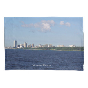 Cojín Funda de almohadas Milwaukee Skyline