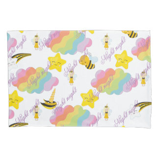 Cojín Funda de almohadas nocturnas con elementos diverti