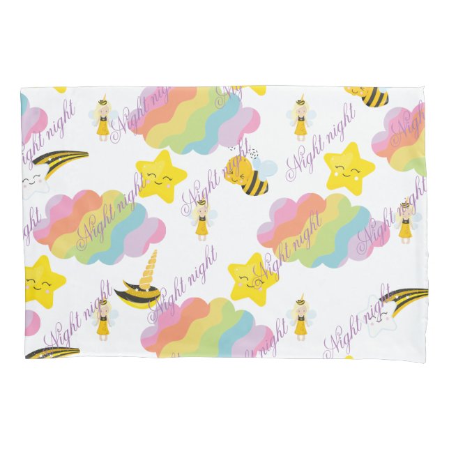 Cojín Funda de almohadas nocturnas con elementos diverti (Anverso)