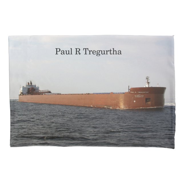 Cojín Funda de almohadas Paul R. Tregurtha (Anverso)