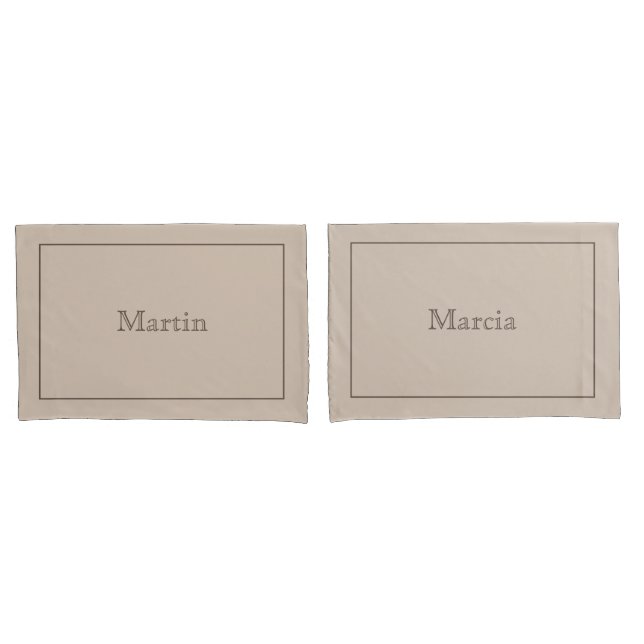 Cojín Funda de almohadas personalizado (Anverso - Set)