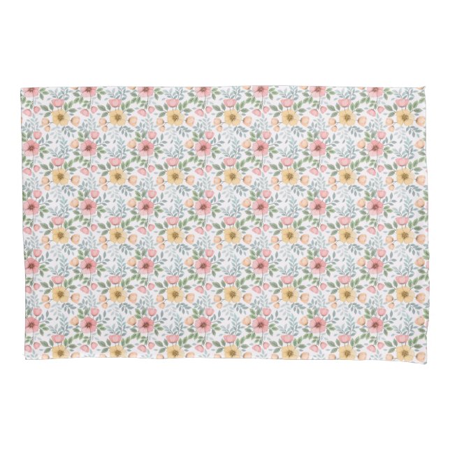 Cojín Funda de almohadillas de patrón de flor suave (Anverso)