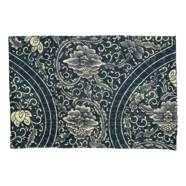 Cojín funda de patrón de ornamento chino (Anverso)