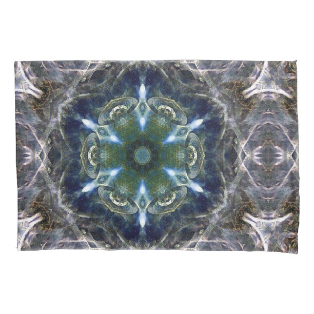 Cojín Funda de Pillow de Folk Mandala (Anverso)