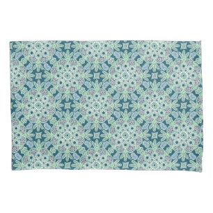 Cojín Funda del Pillow de los Medallones Verdes