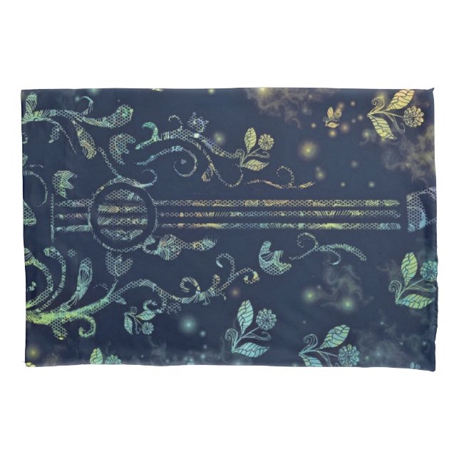 Cojín Funda Pillow de la guitarra floral (Anverso)